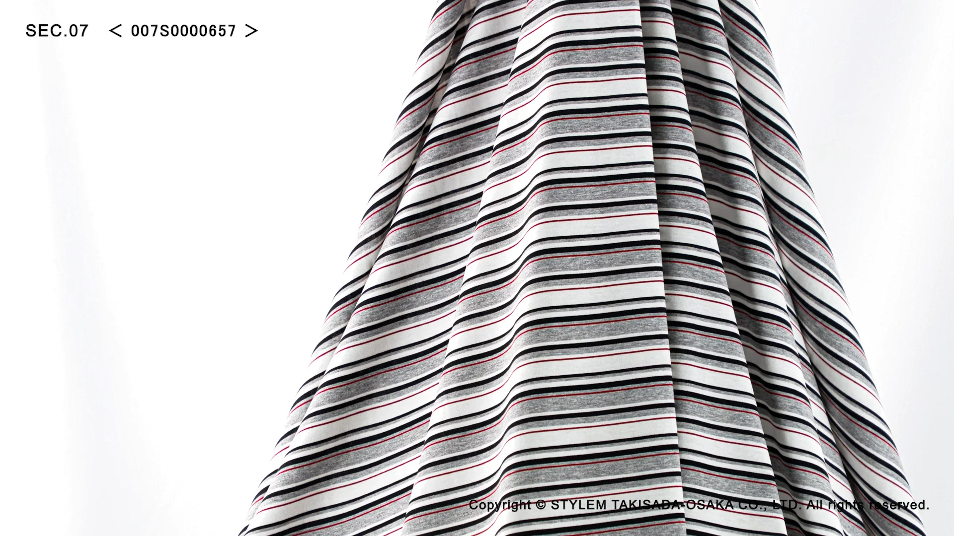60/2シルケットマルチボーダー[007S0000657] | STYLEM FABRIC STORE
