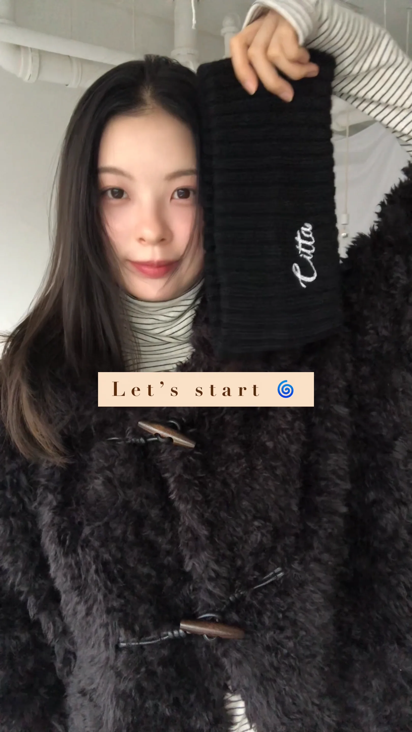 CITTA]Signature Logo Knit Hair Band (CTA929)