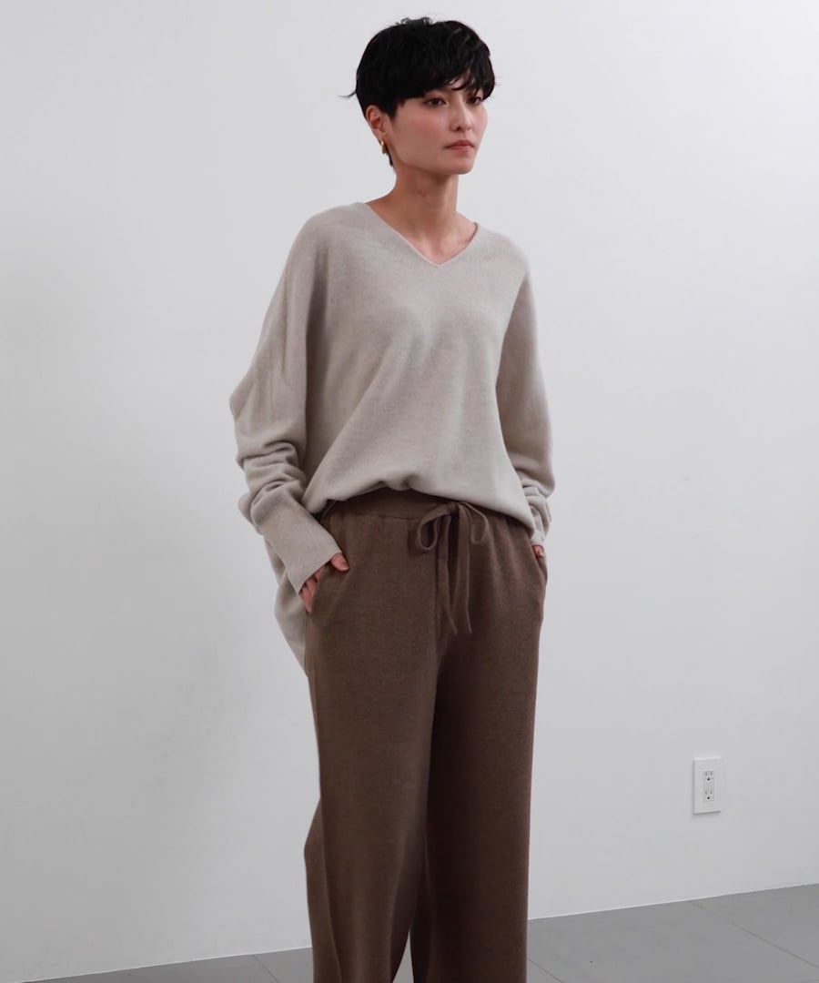 新色追加】ミラノリブニットパンツ＜セットアップ対応＞【WEB限定