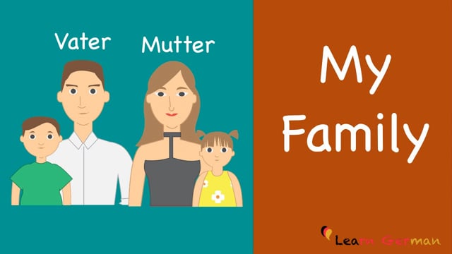 video German Language – Beginnerintermediate – Part 1, Unit 1 – Mein Familienleben (My family life)