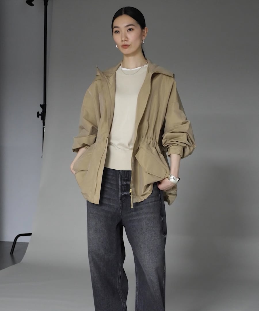 先行予約】ナイロンラミーフードブルゾン | [公式]カレンソロジー