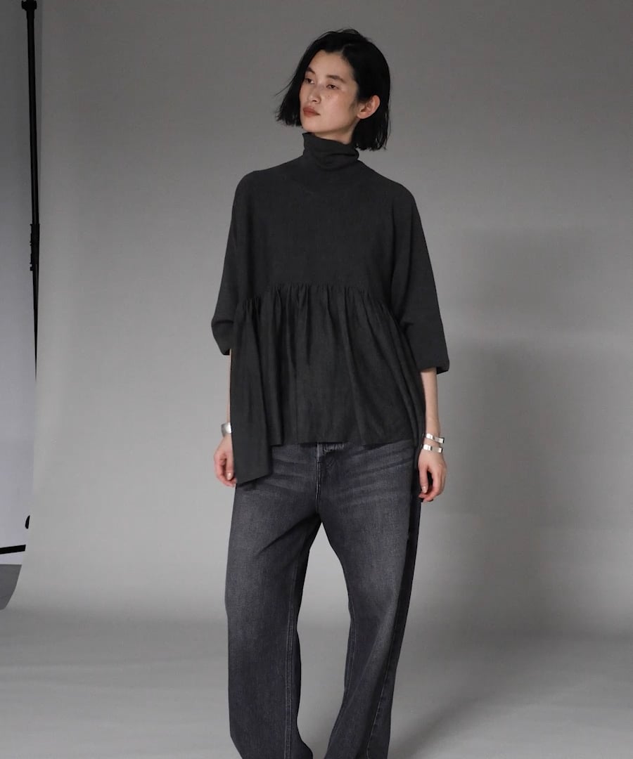 ハイネックギャザーニットプルオーバー | [公式]カレンソロジー