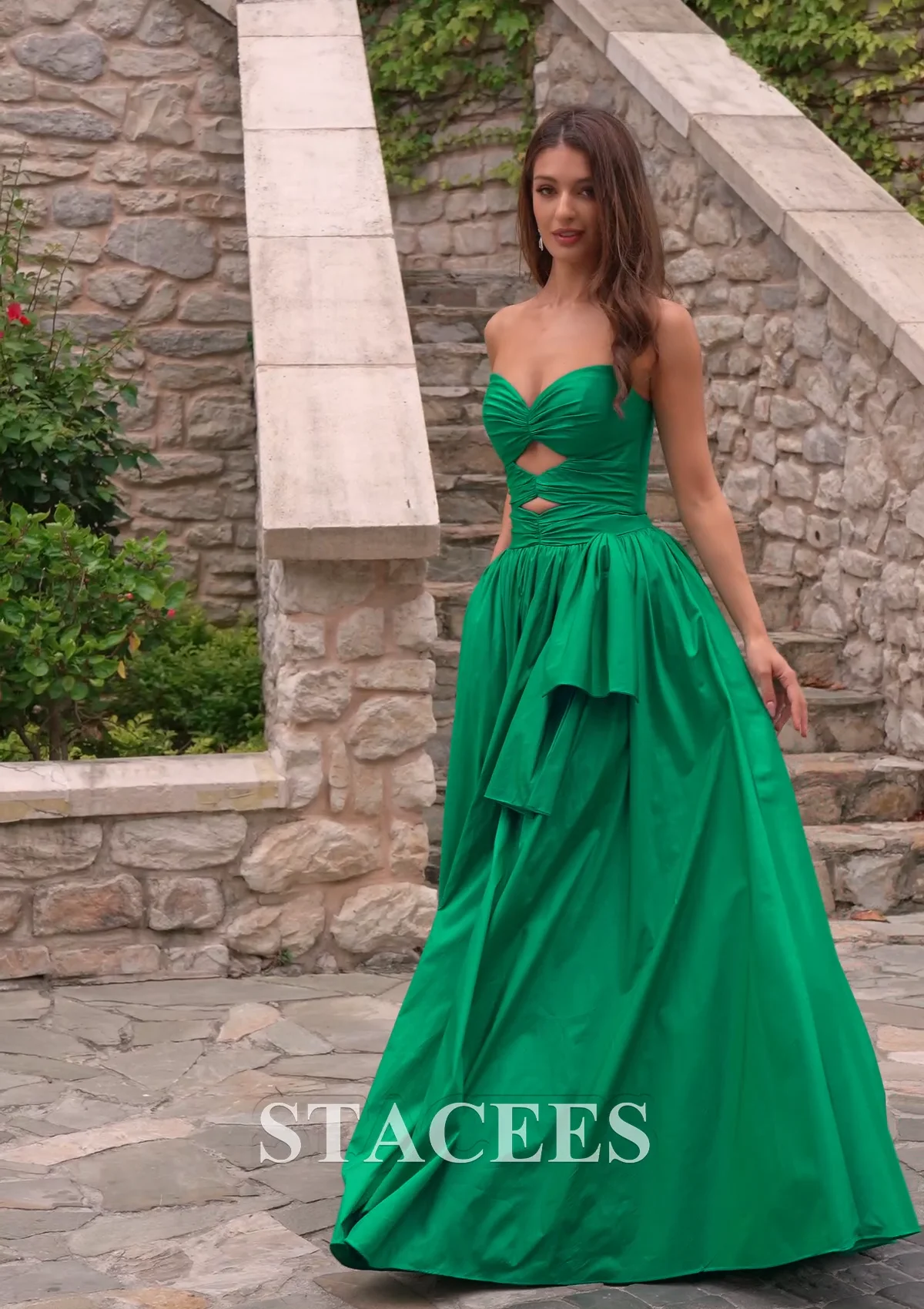 emerald green taffeta prom dress Classic Long Prom Dress: Blondie Nites 5446BN Hunter / 0