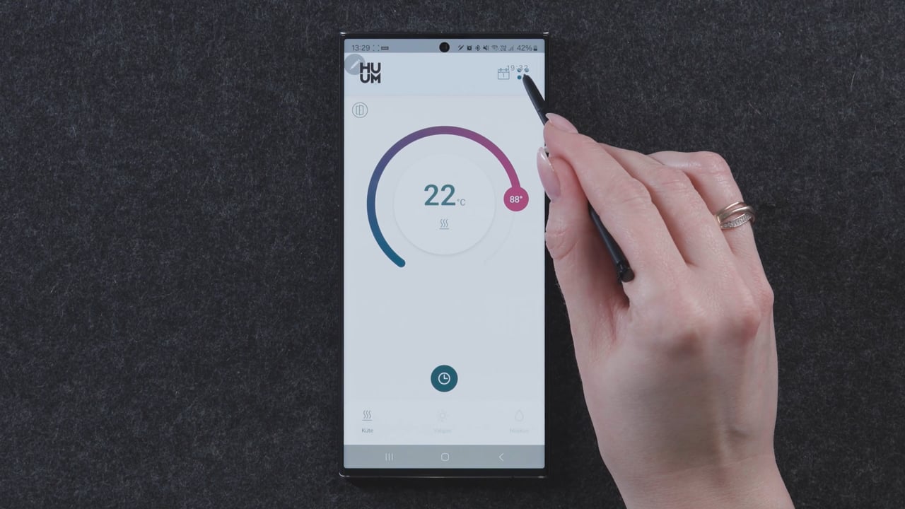 HUUM UKU app - Changing language