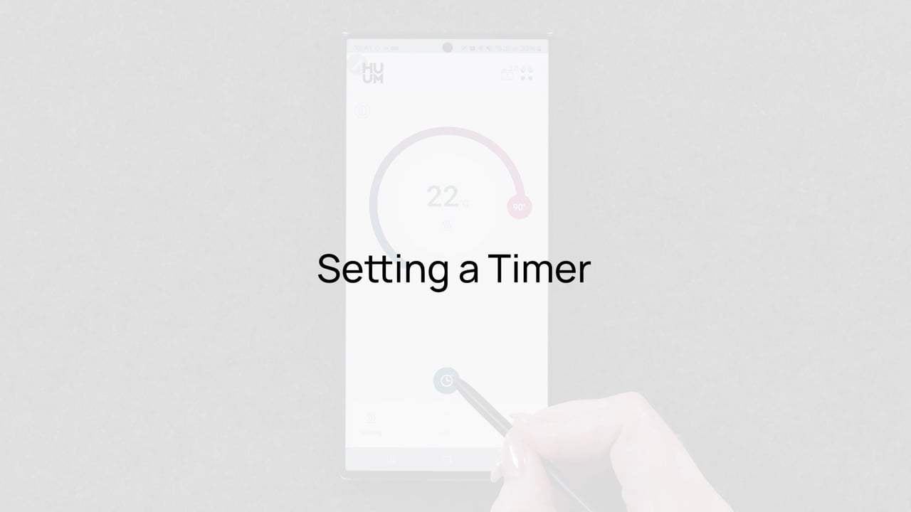 HUUM UKU app - setting a timer