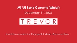 UPPER SCHOOL BAND Winter 2025