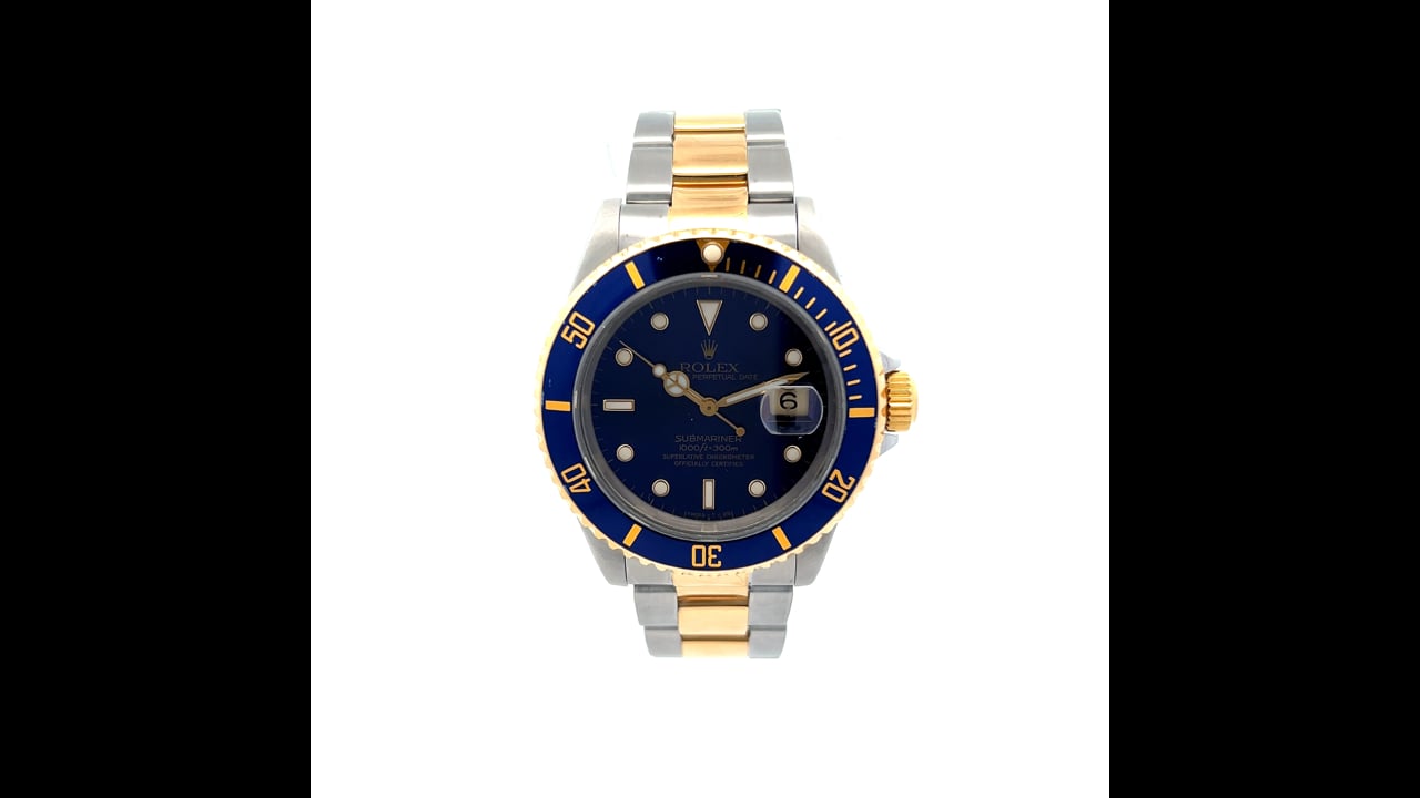 1991 Purple Rolex Submariner 16613 40mm Two-Tone 18k – Filigree