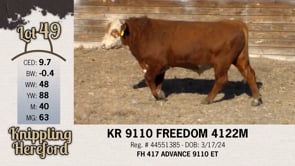Lot #49 - KR 9110 FREEDOM 4122M