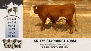 Lot #41 - KR J75 STARBURST 498M
