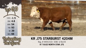 Lot #69 - KR J75 STARBURST 4204M