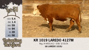 Lot #51 - KR 1019 LAREDO 4127M