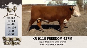 Lot #9 - KR 9110 FREEDOM 427M