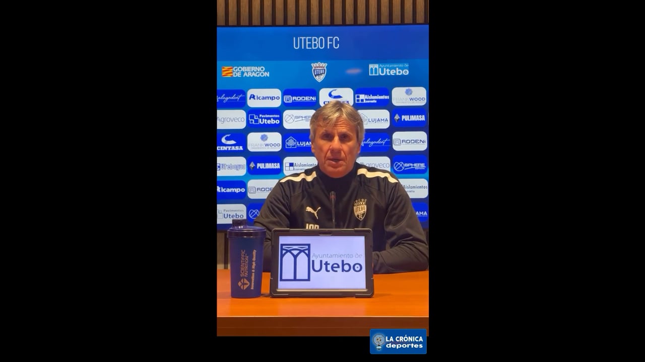 LA PREVIA / Utebo FC -  Alavés B / JUAN CARLOS BELTRÁN (Entrenador Utebo) Jor. 16- Segunda Rfef Gr2 / Fuente: Facebook Utebo FC