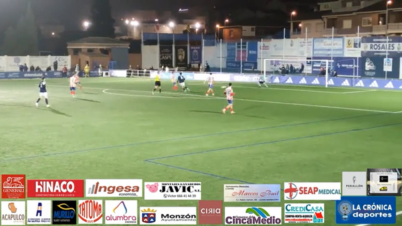 (RESUMEN y GOLES) CD Caspe 3-1 At.Monzón Alumbra / J 15 / 3ª RFEF