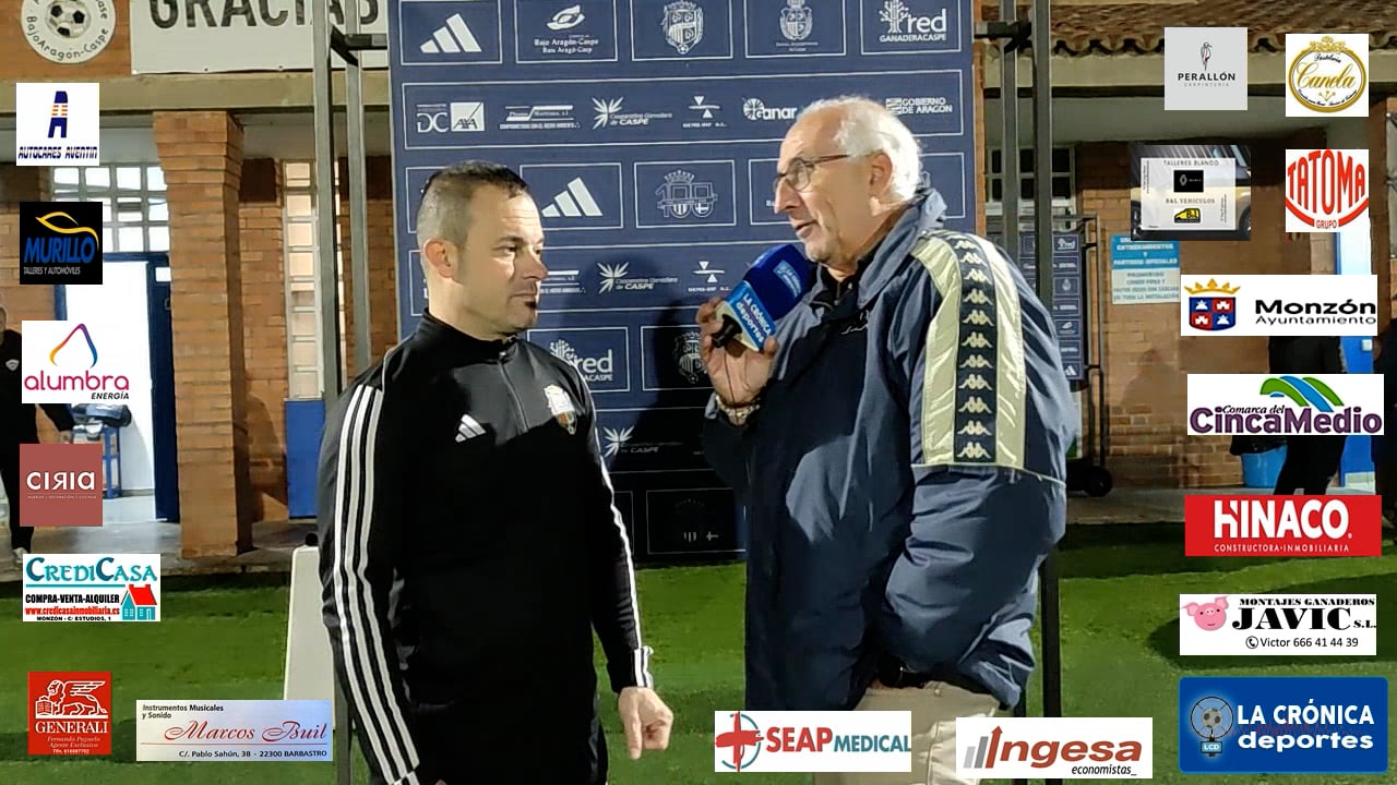 JAVI  ROMERO (Entrenador Caspe) CD Caspe 3-1 At.Monzón Alumbra / J 15 / 3ª RFEF