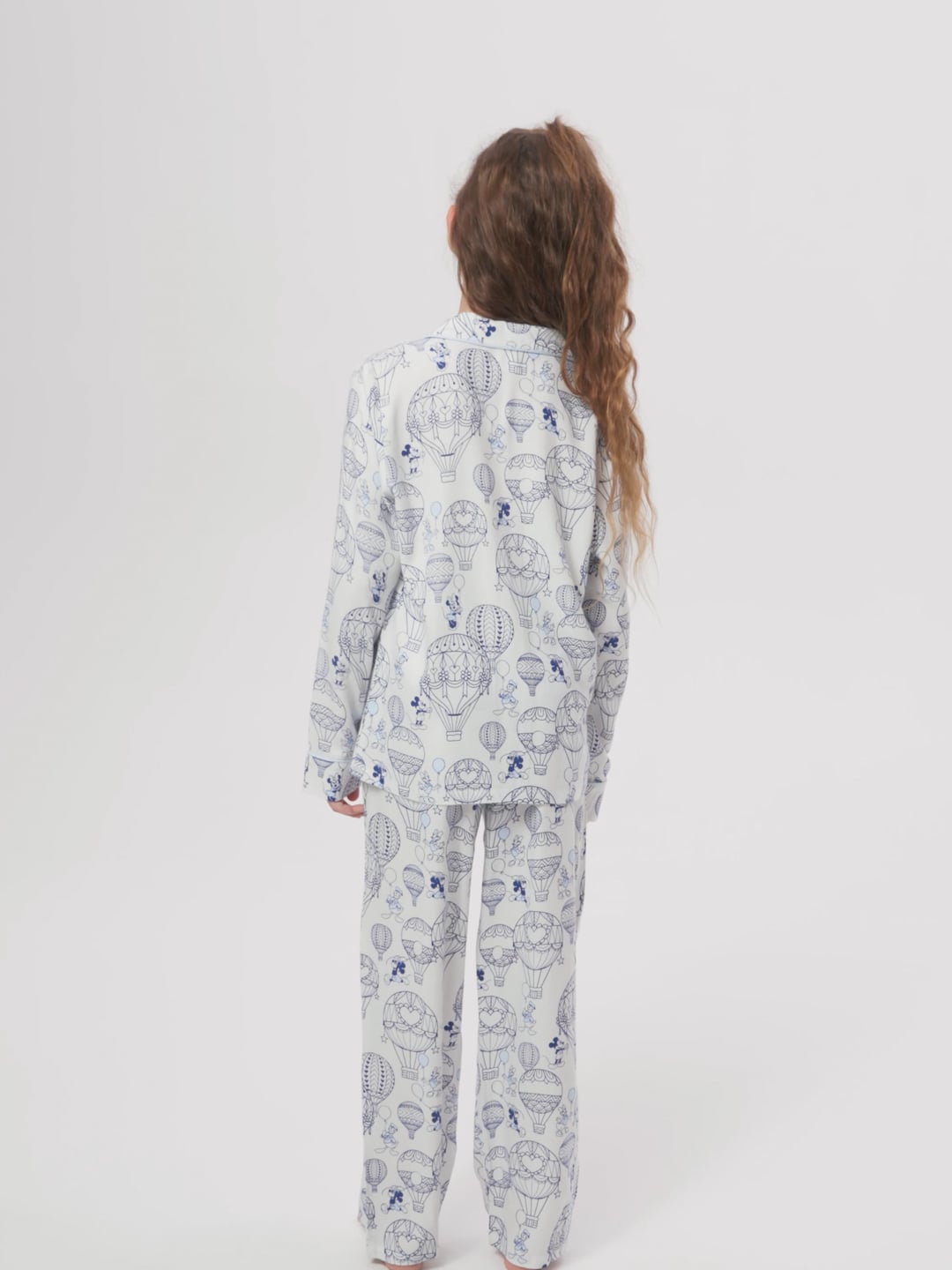 סט פיג’מה מכופתרת MICKEY