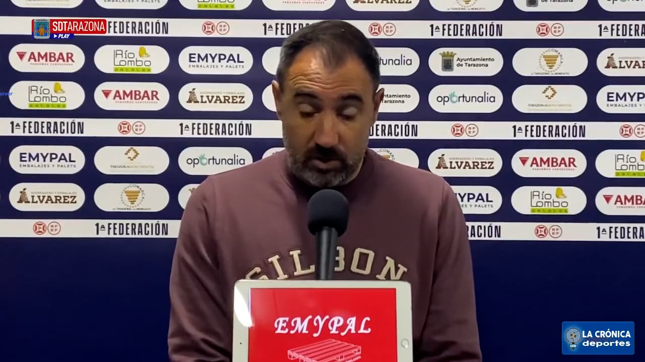 JUANMA BARRERO (Entrenador Tarazona) SD Tarazona 3-2 CD Teruel / J17 - 1ª RFEF G2 / Fuente: SD Tarazona 