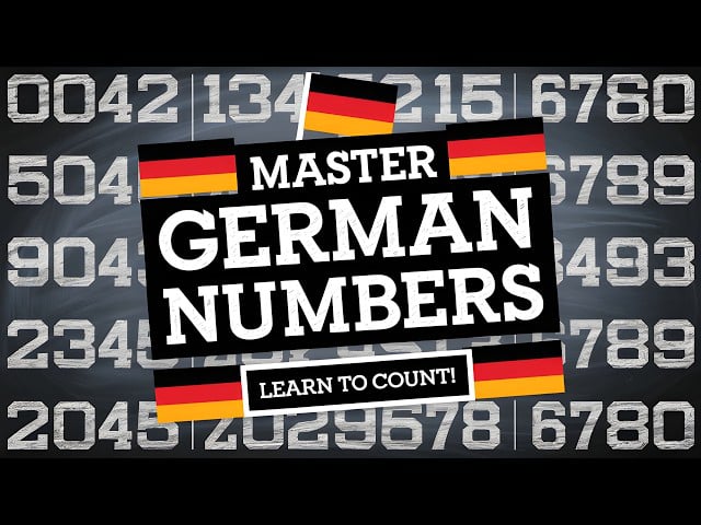 video German Numbers  Learn All Numbers in German