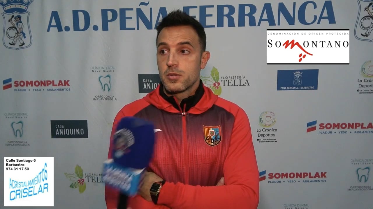 DAVID JIMÉNEZ (Entrenador Fraga) Peña Ferranca 0-1 UD Fraga / Jor. 14 - Preferente Gr 1