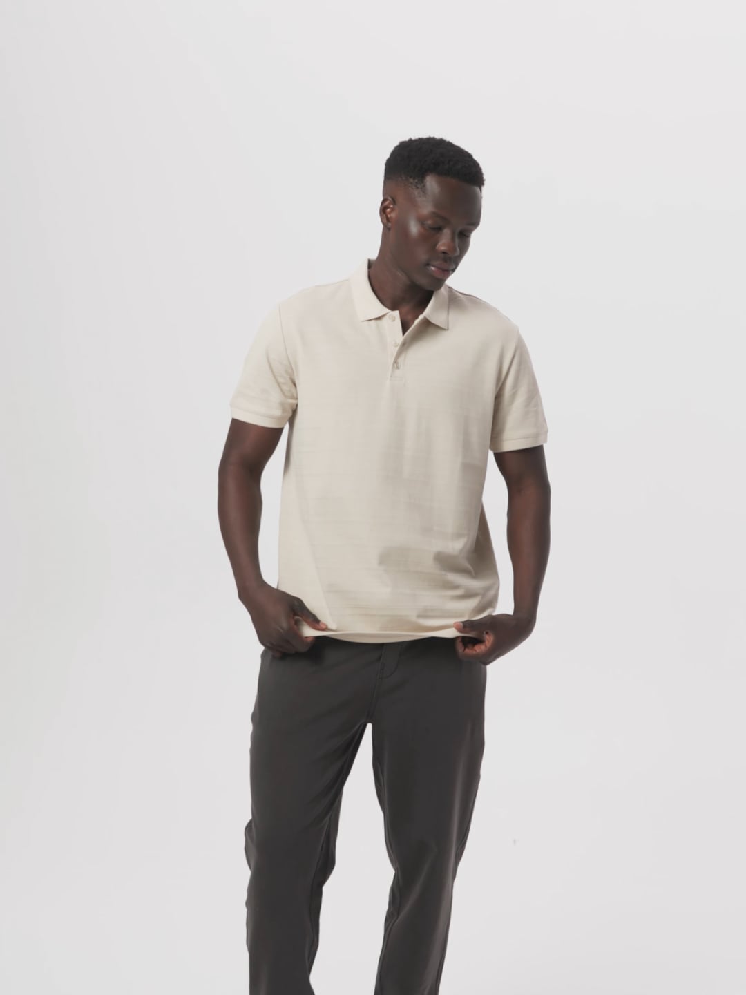 חולצת פולו פיקה ג’קארד