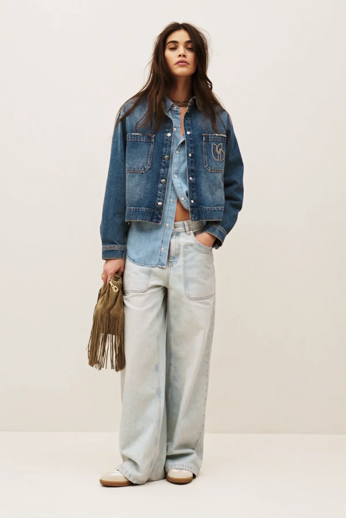 Cropped Denim Jacket Vigilio Blue // ba&sh US