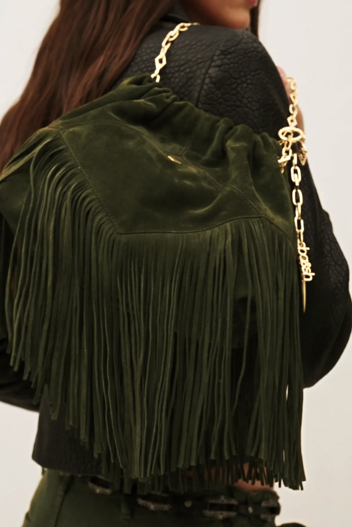 Mini Suede Bag June Green // ba&sh US