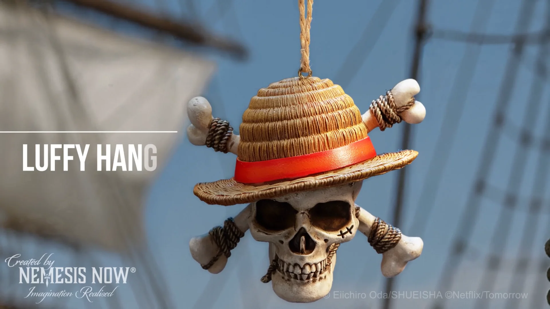 One Piece Luffy Jolly Roger Hanging Ornament 8.4cm
