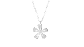Zina Sterling Silver Tiki Flower Pendant Necklace