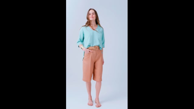 Blusa Linho Verde Marilia