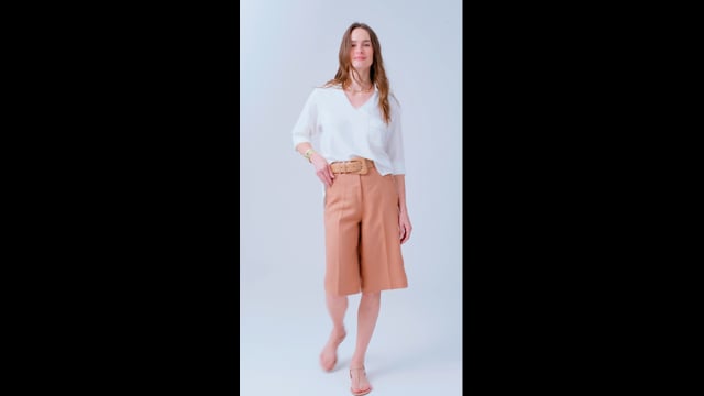 Blusa Linho Off White Marilia