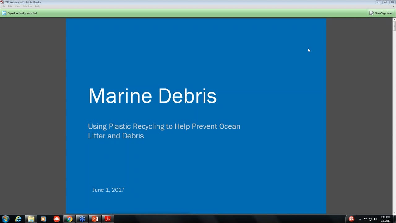 Webinar: How Plastic Recycling To Help Prevent Ocean Litter and Debris