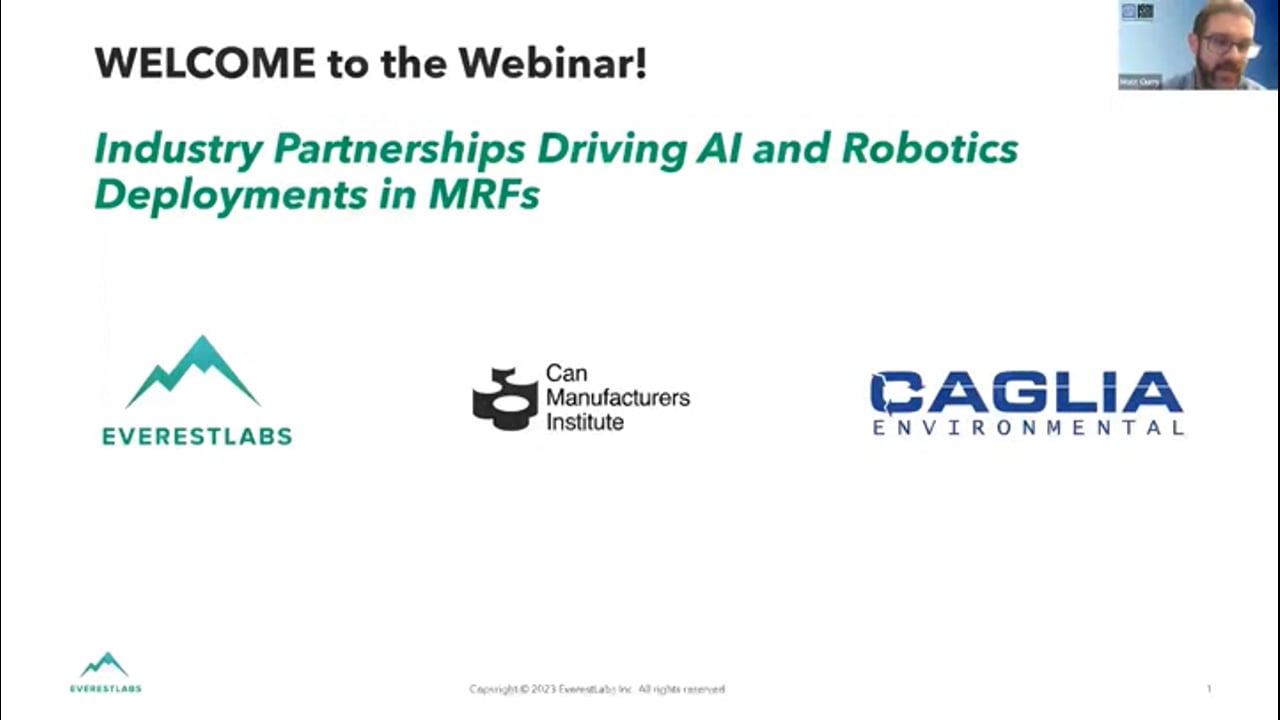 EverestLabs presents: Industry partnerships Driving AI and Robotics Deployment in MRFs