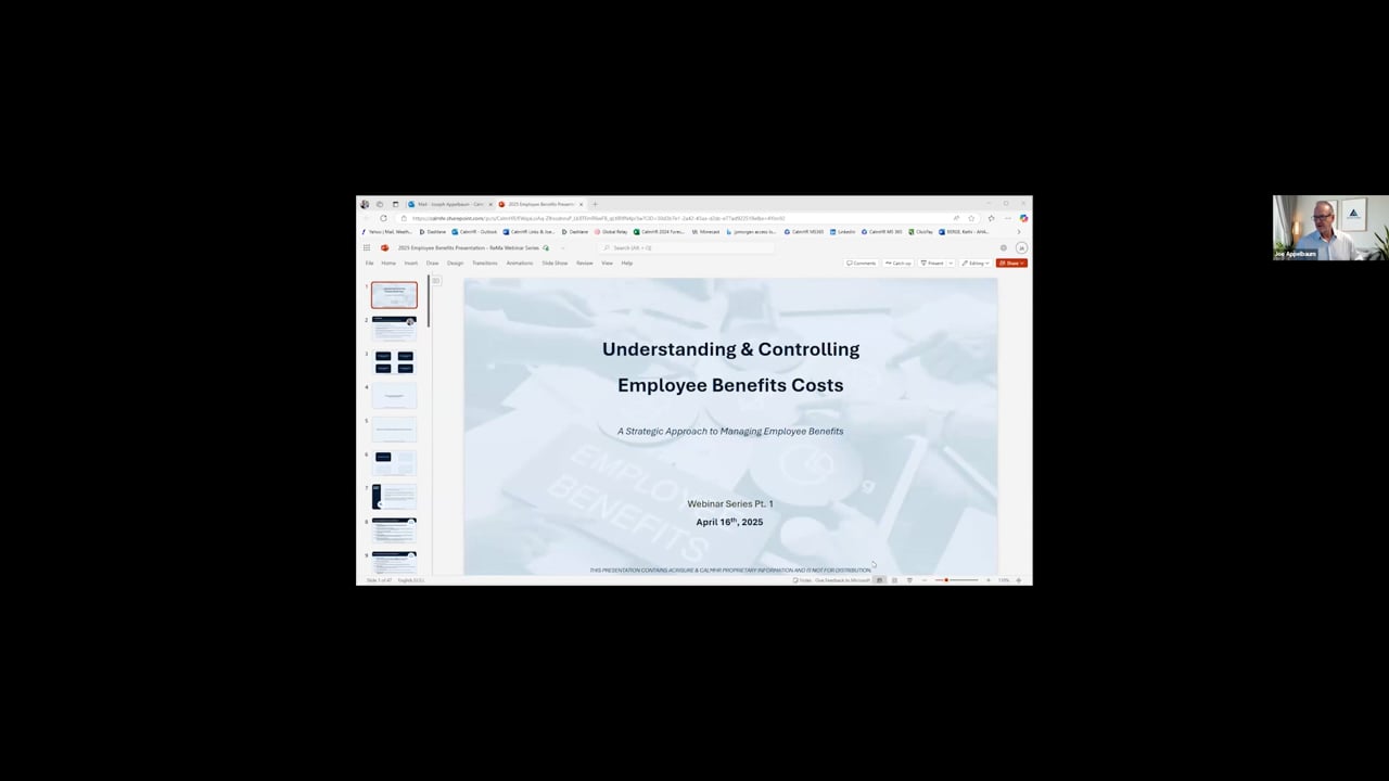 Understanding & Controlling Employee Benefits Costs Pt. 1