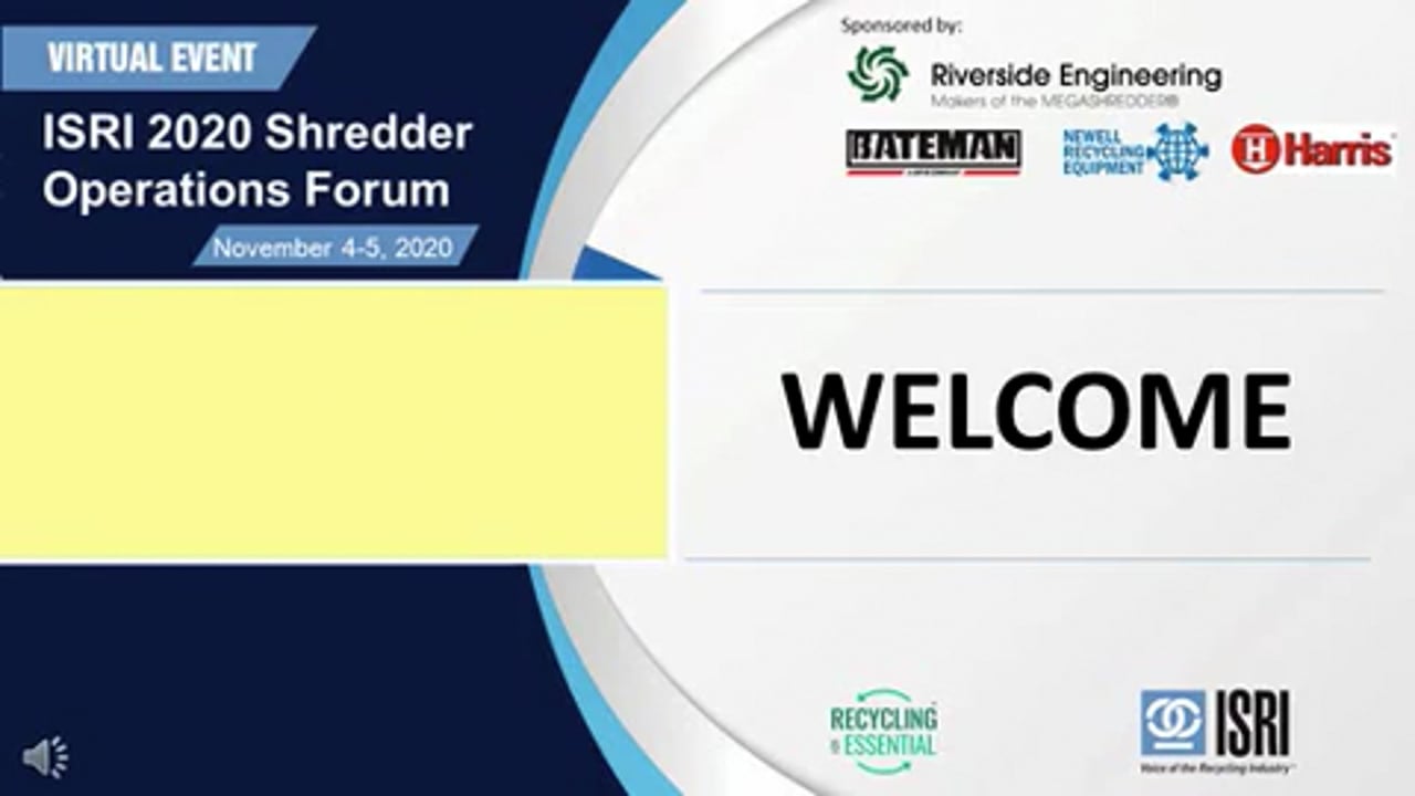 ISRI 2020 Shredder Operations Forum Day One
