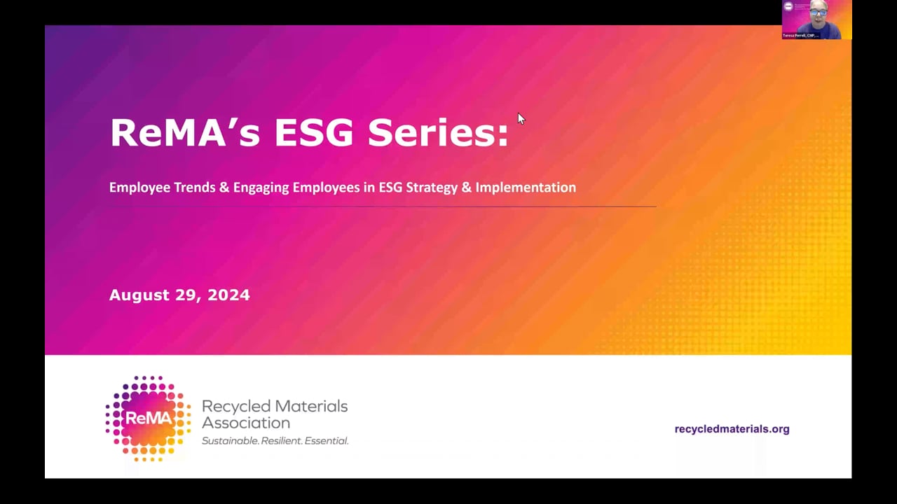 ReMA’s ESG Series: Employees and the Workforce