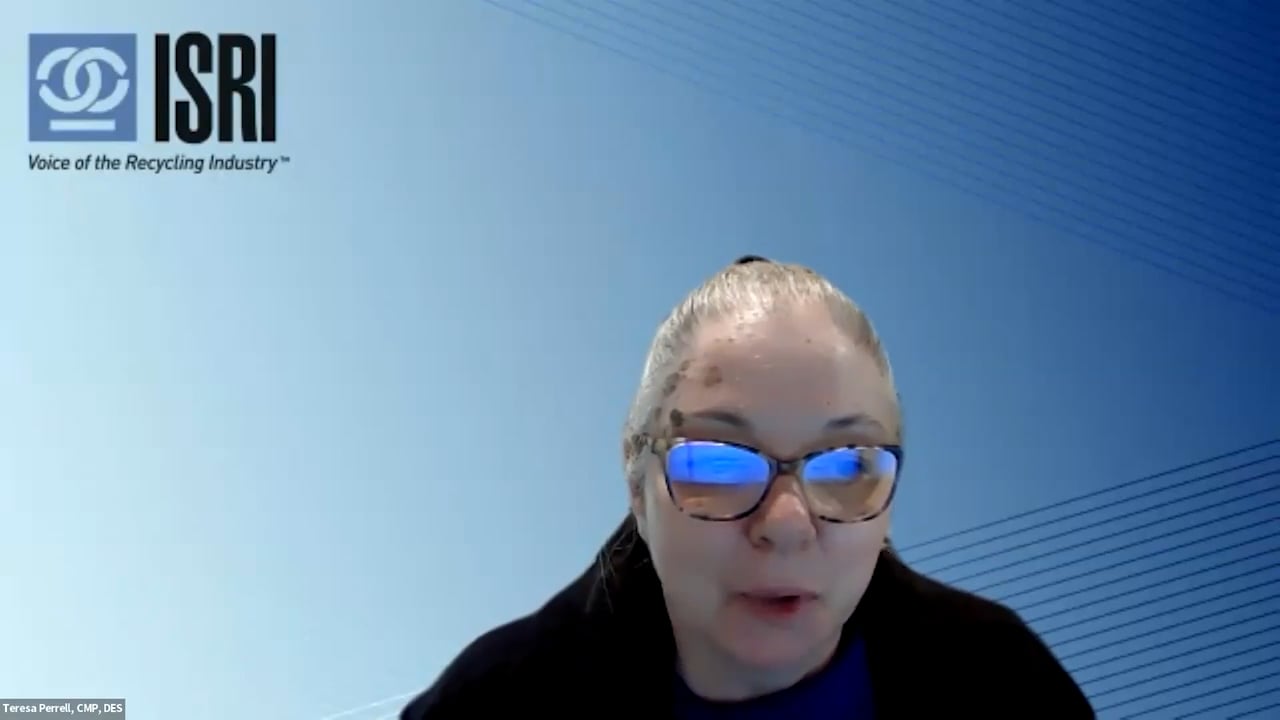 ISRI Webinar - ISRI Specifications: Promoting the Trade of Recycled Materials