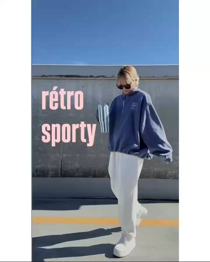 JaVaコラボ》レトロスポーティなアノラックフリースハーフジッププル