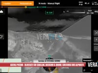 Ascoli Piceno - Bloccati sui Sibillini, decisivo il drone: soccorsi due alpinisti