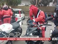 San Benedetto - "Babbi Natale in moto": solidarietà su due ruote in piazza