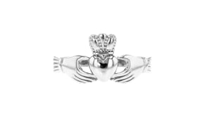 14kt White Gold Claddagh Ring
