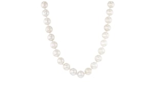 8-9mm Cultured Pearl Jewelry Set: Bracelet, Necklace and Drop Earrings with Sterling Silver