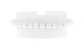 6.5-9mm Cultured Pearl Bolo Bracelet in Sterling Silver