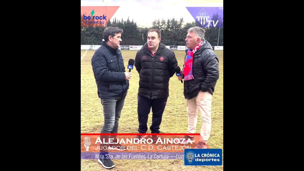 ALEJANDRO AINOZA (Jugador Castejón) Cartuja de Monegros 2-2 CD Castejón / Jor. 13 - 2ª Regional Gr 2-1 / Fuente: CD Castejón