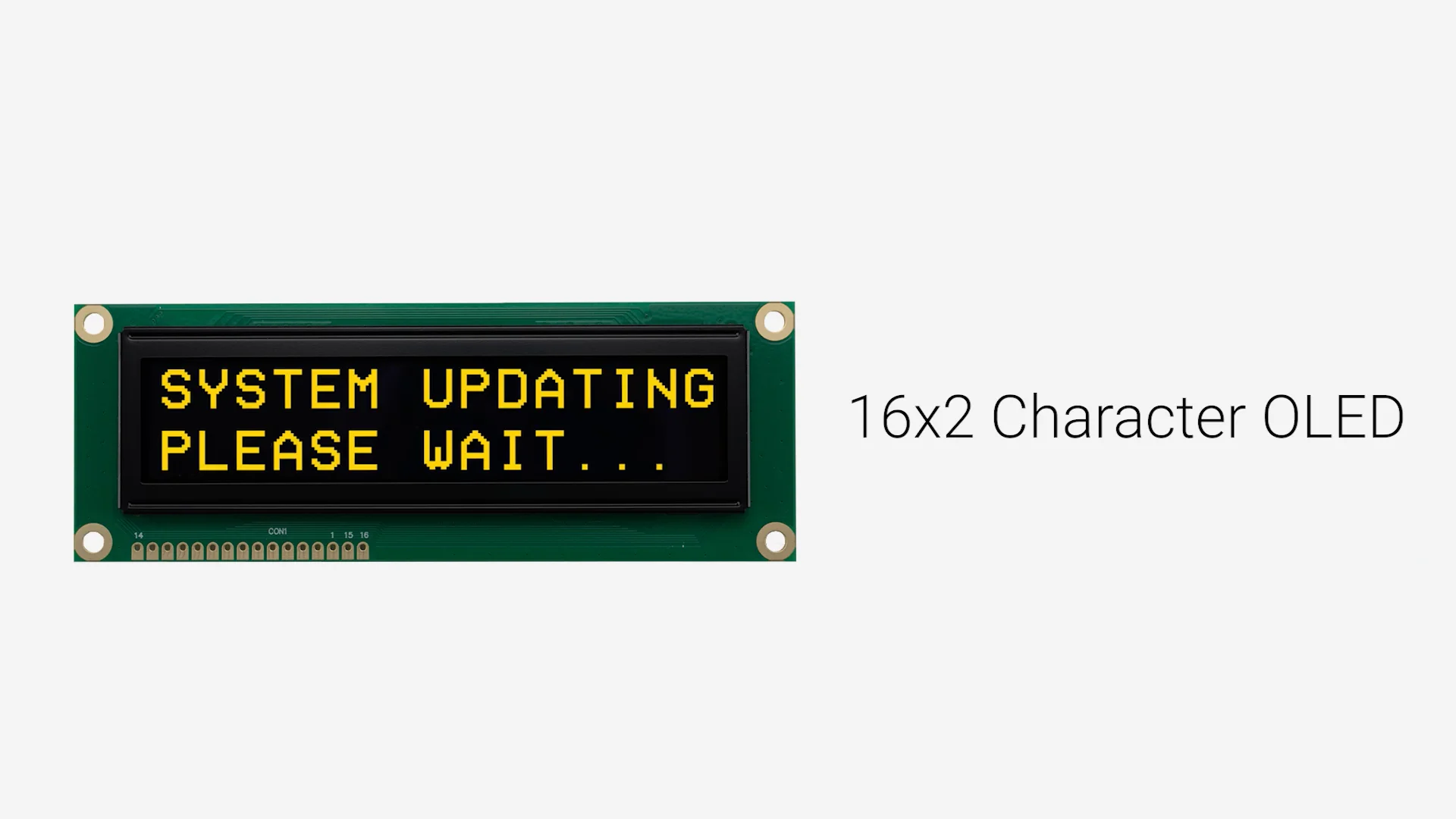 Yellow 16x2 Character OLED Module