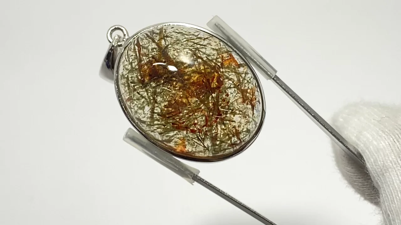 動画】【1点もの】フォリエーテッドマイカインクォーツAAA- ペンダント