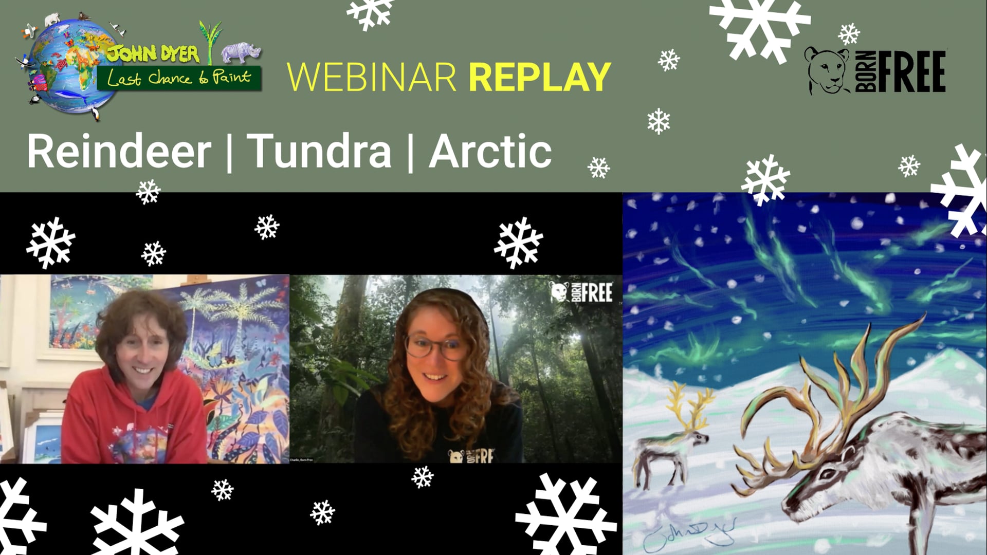 Last Chance to Paint Christmas Special Reindeer in the Arctic Tundra