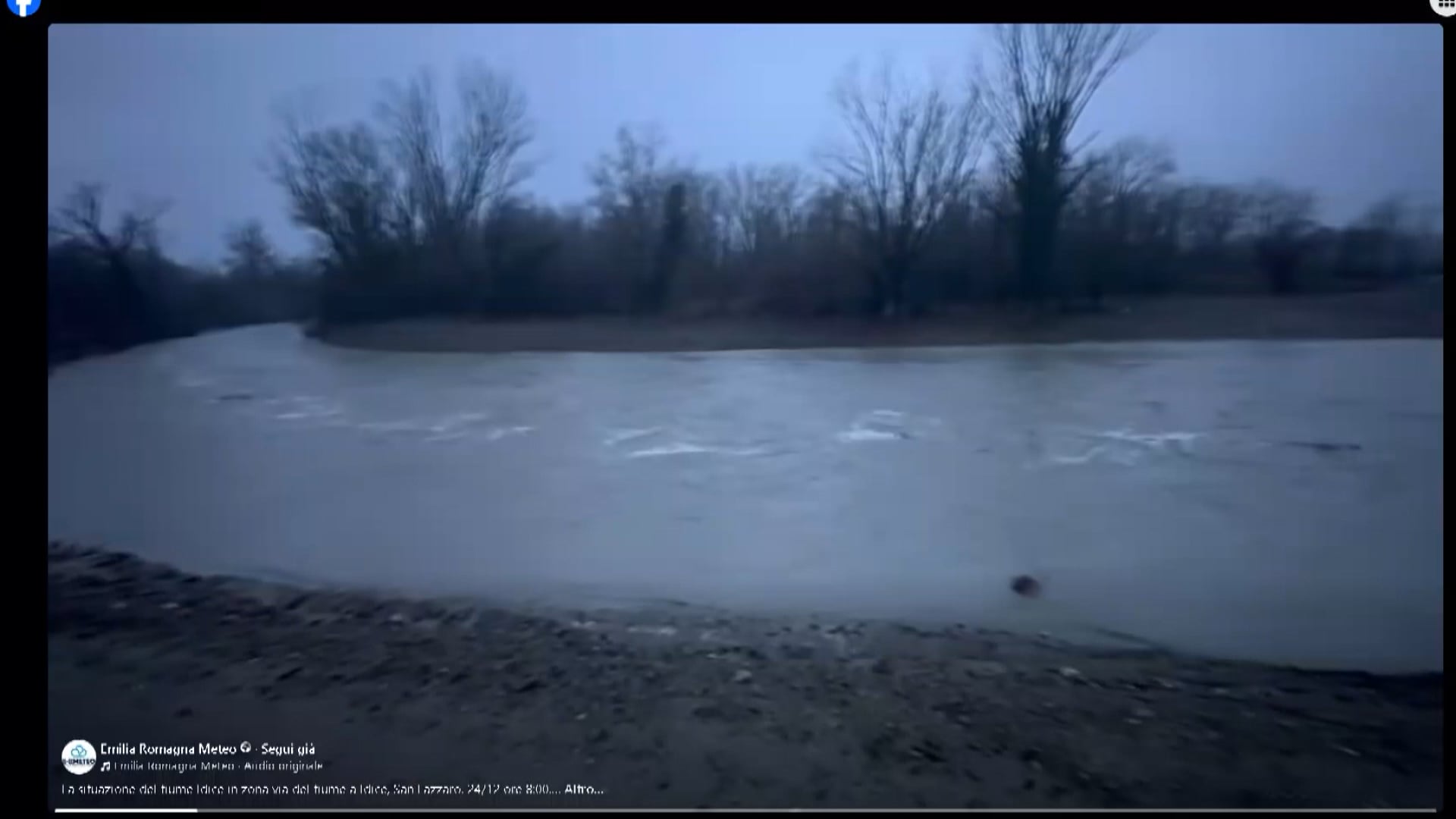 Meteo: rosso Natale. Massima allerta per il livello dei fiumi