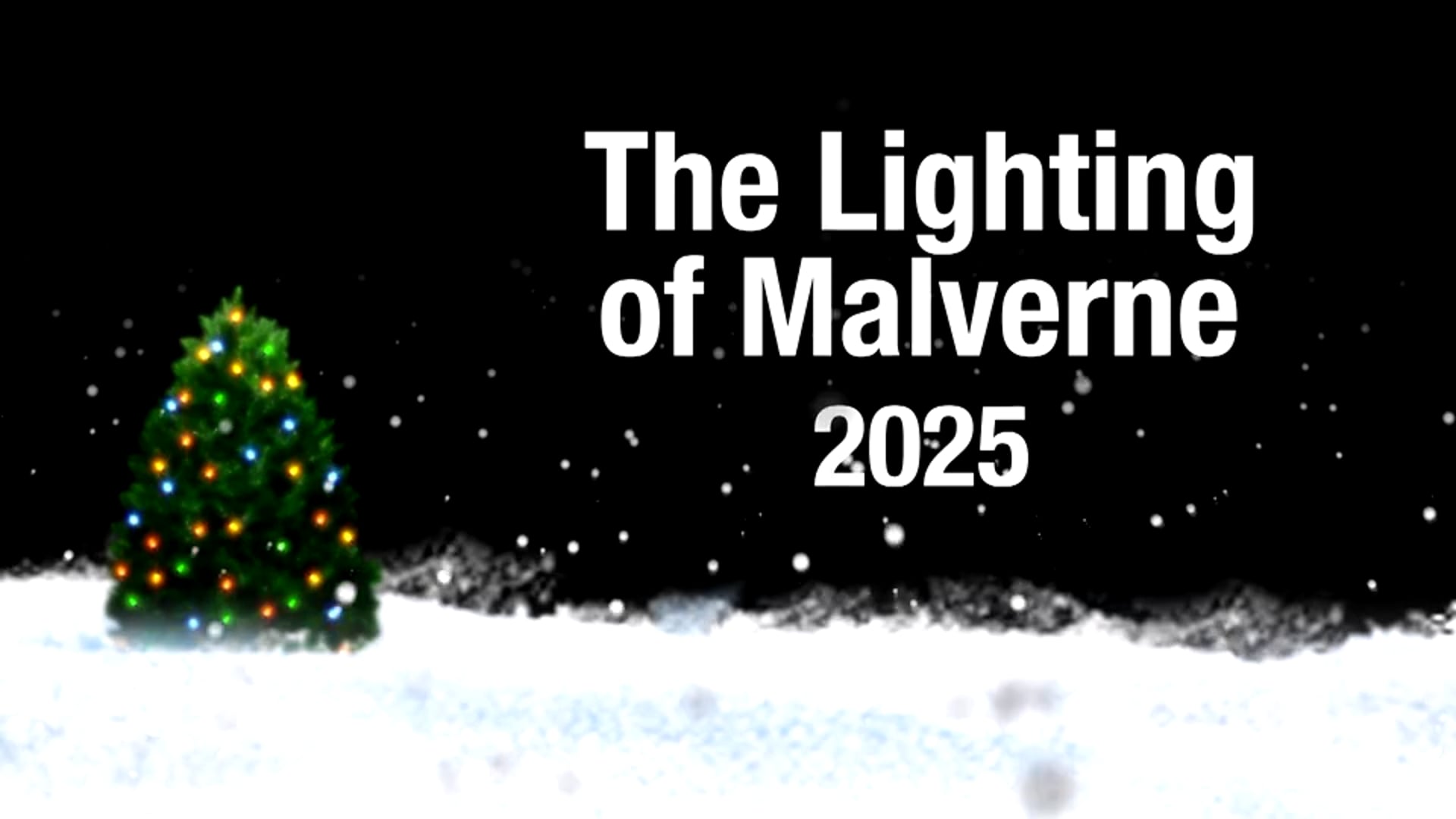 The Lighting of Malverne 2025 - Overview of the Evening
