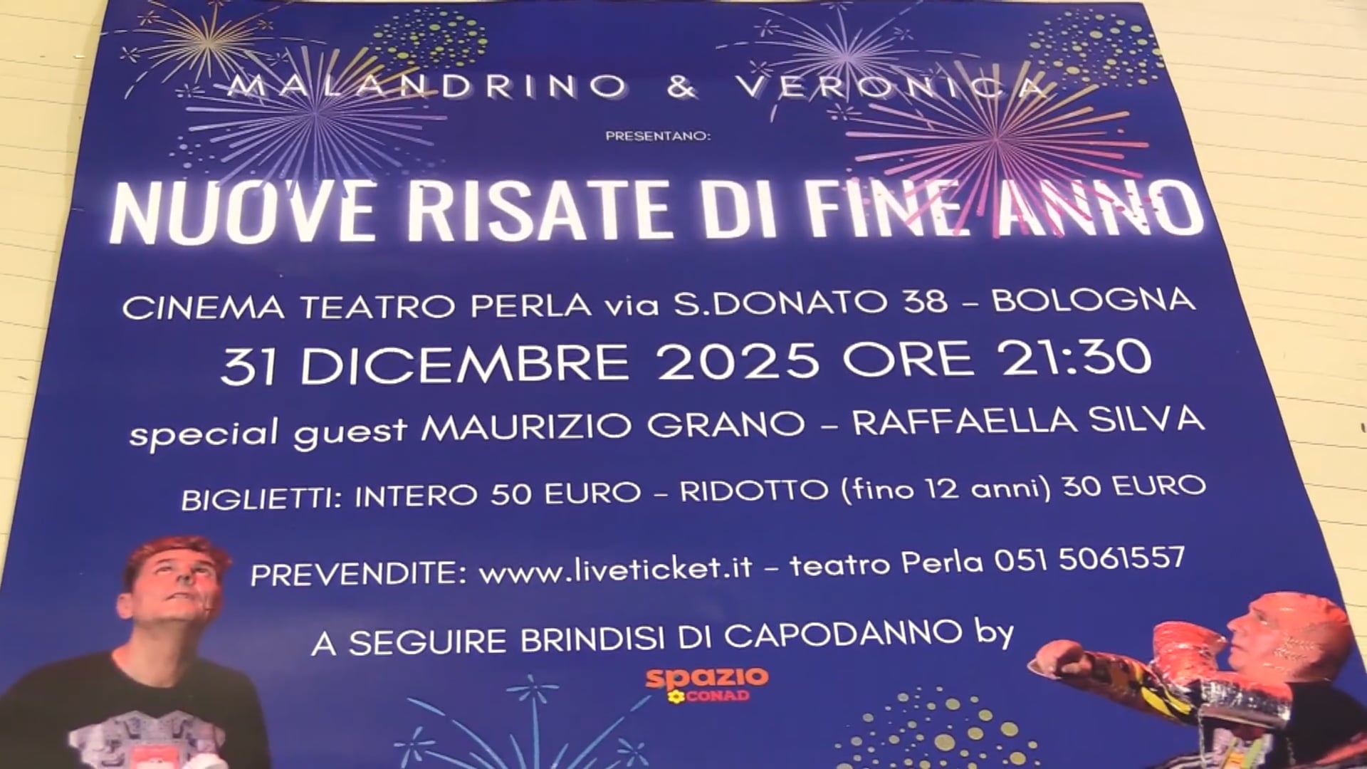 Malandrino e Veronica in scena la notte di Capodanno