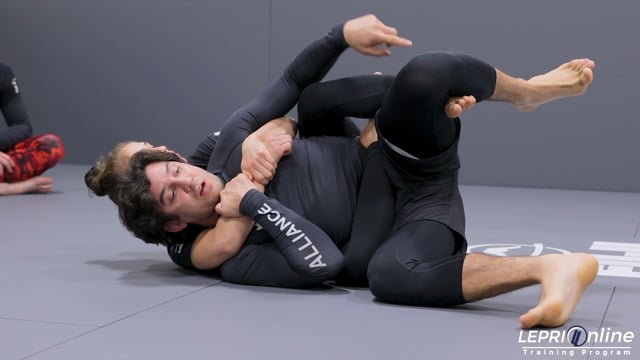 Back Escape Continuaton when Opponent Has Body Triangle